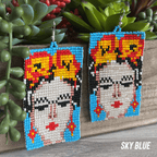 Frida Beaded Native American Earrings Frida Beaded Native American Earrings