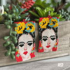 Frida Beaded Native American Earrings Frida Beaded Native American Earrings