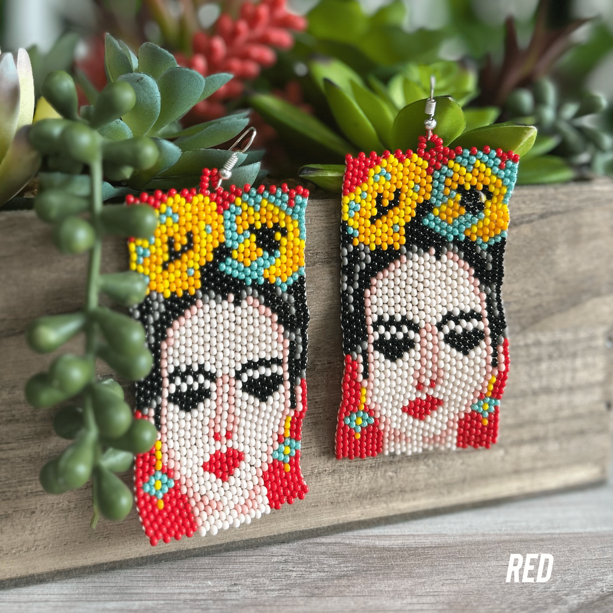 Frida Beaded Native American Earrings Frida Beaded Native American Earrings