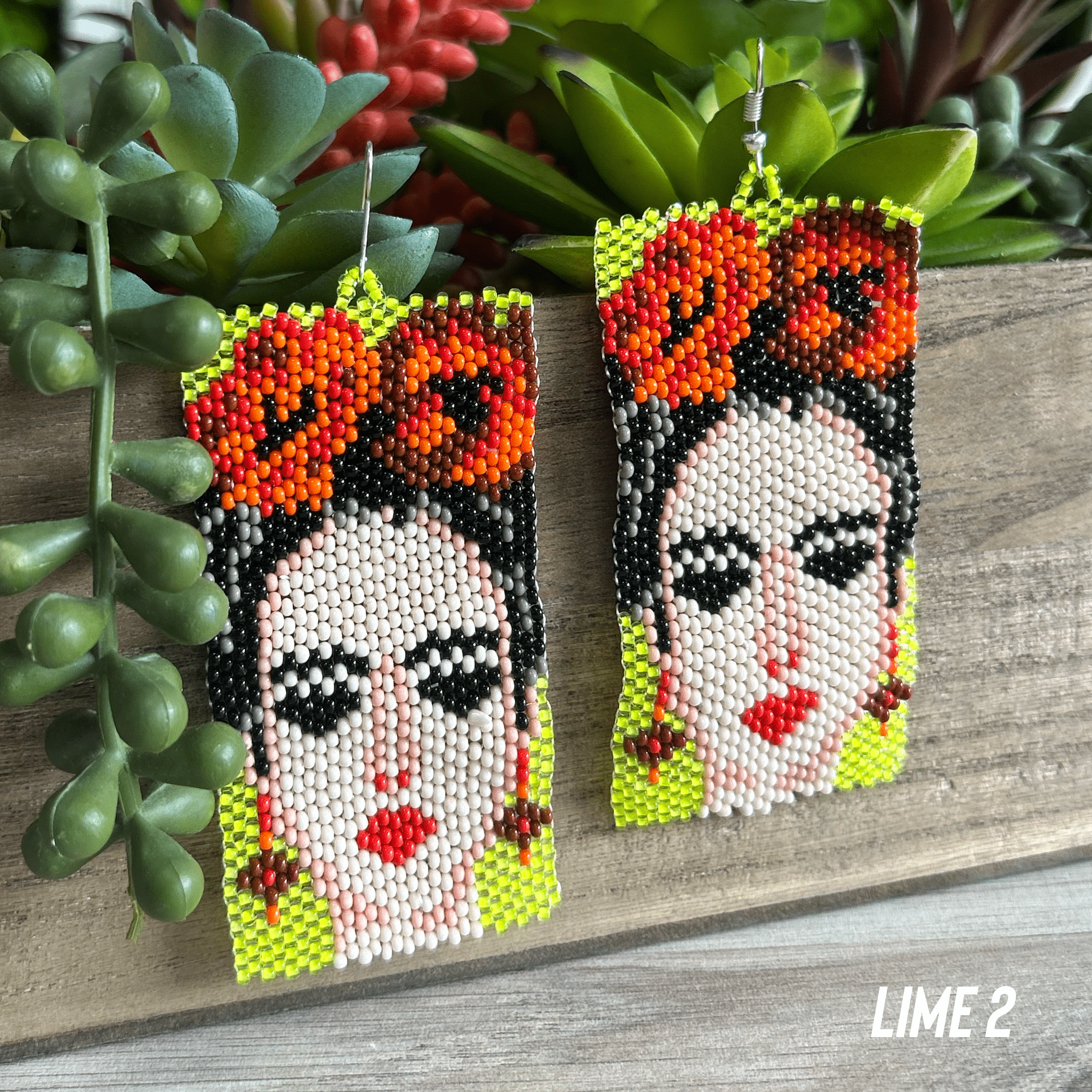 Frida Beaded Native American Earrings Frida Beaded Native American Earrings