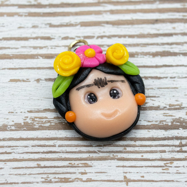 Frida Clay Charm Frida Clay Charm | Handmade in Mexico | Camelia