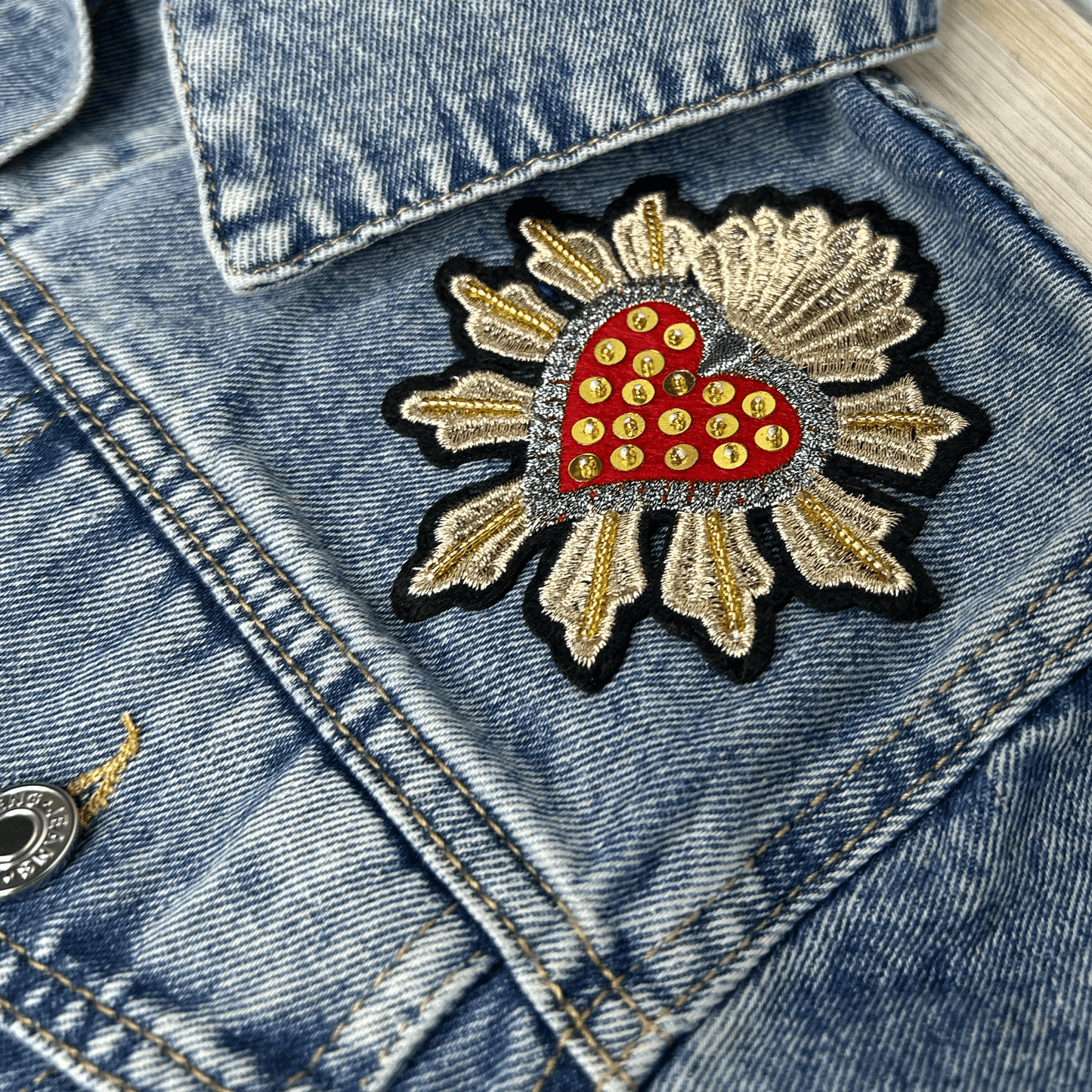 Frida Embellished Denim Jacket Frida Embellished Denim Jacket