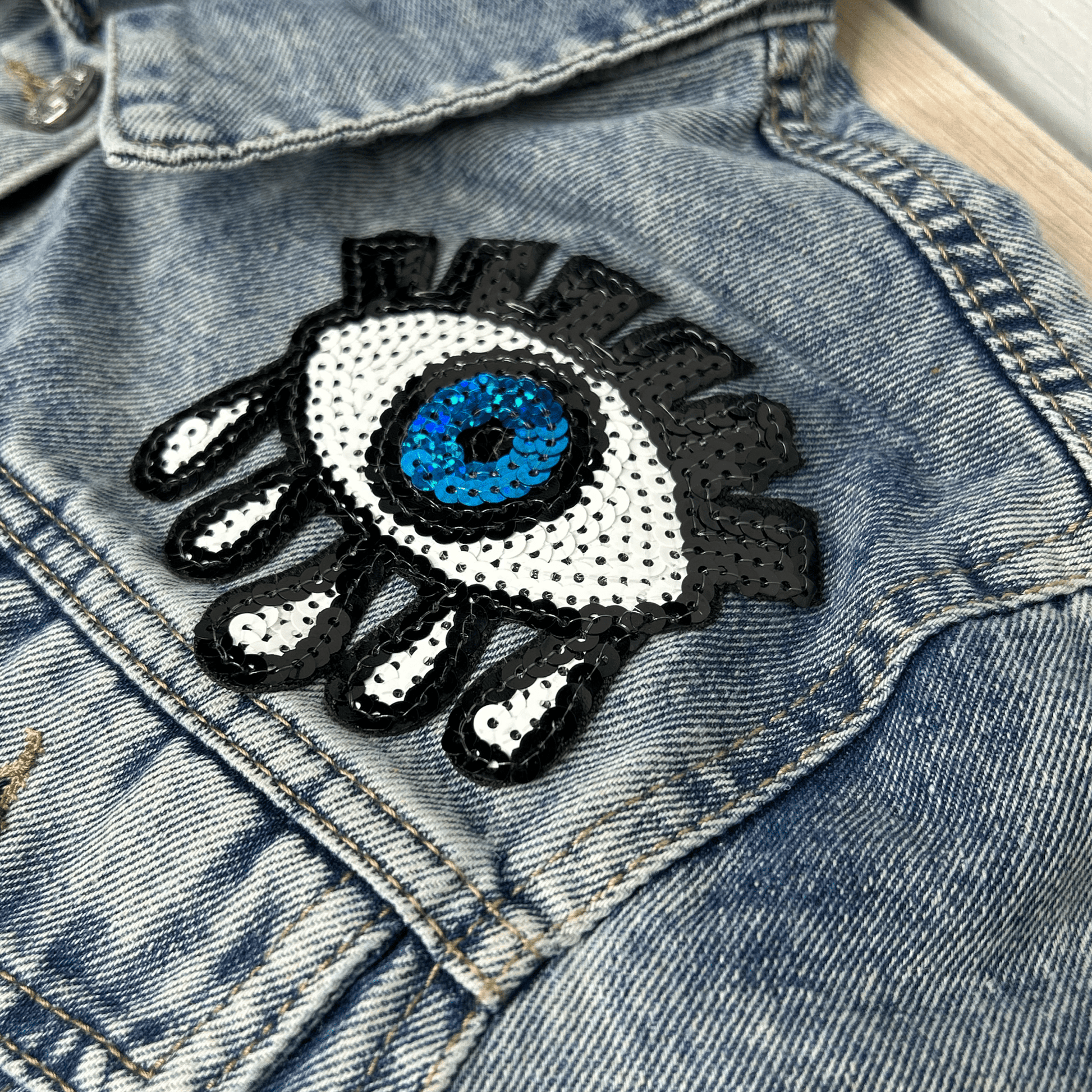 Frida Embellished Denim Jacket Frida Embellished Denim Jacket