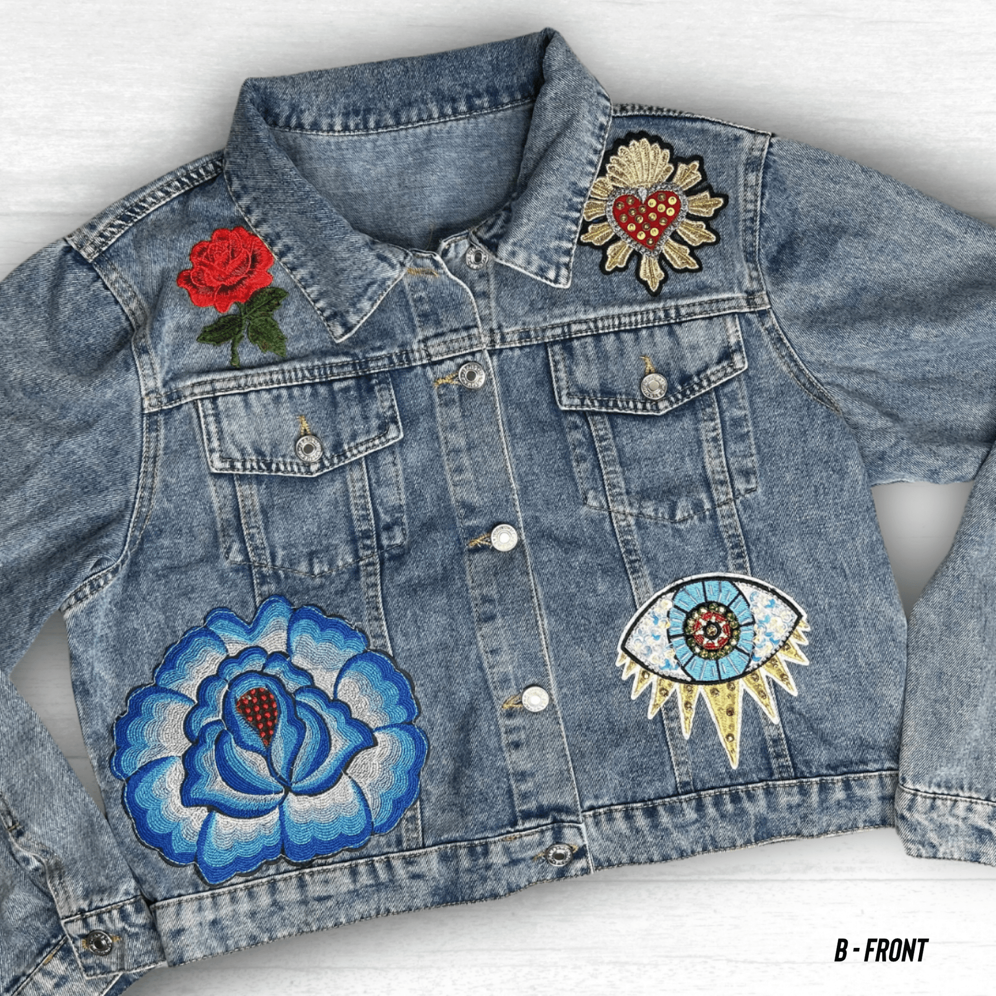 Frida Embellished Denim Jacket Frida Embellished Denim Jacket