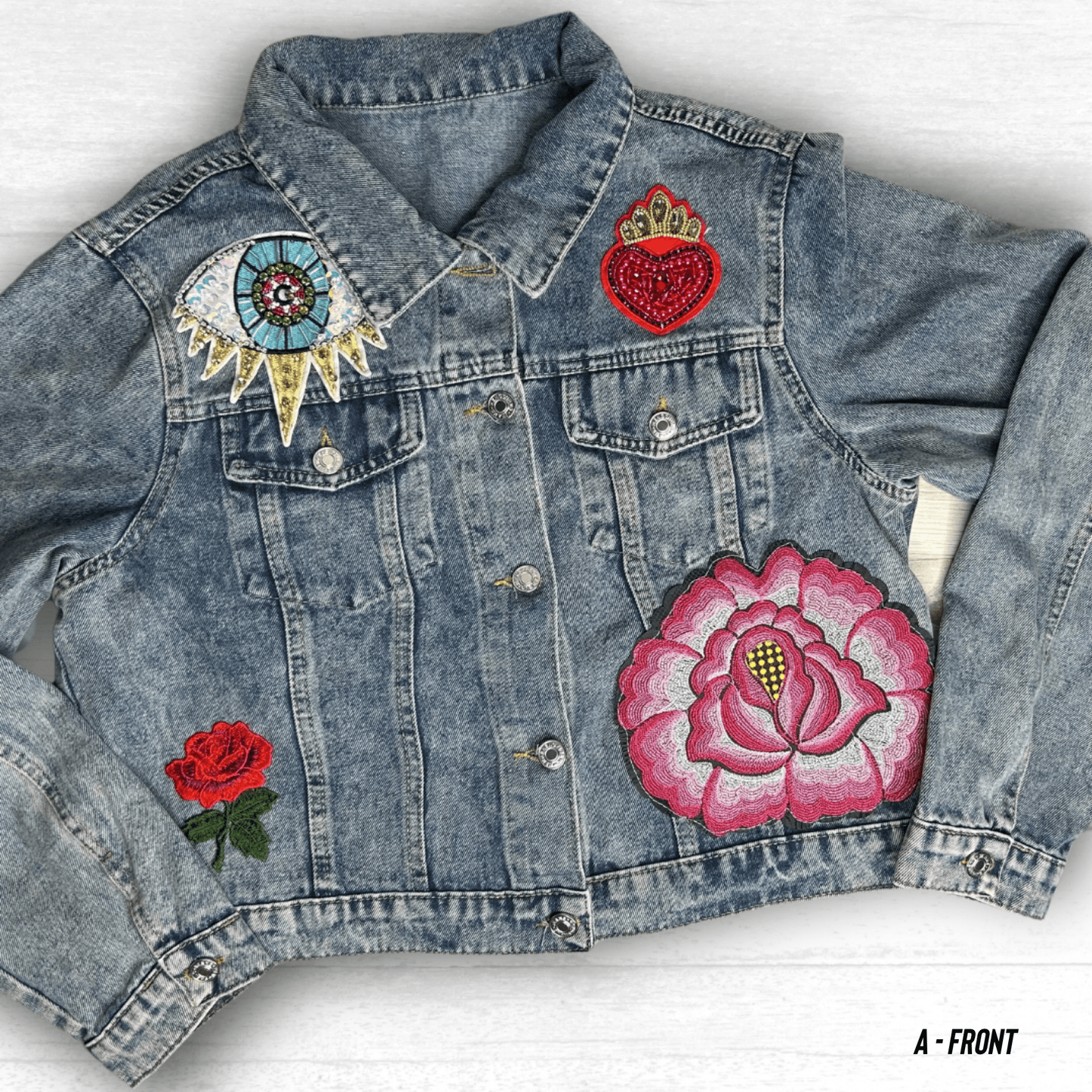 Frida Embellished Denim Jacket Frida Embellished Denim Jacket