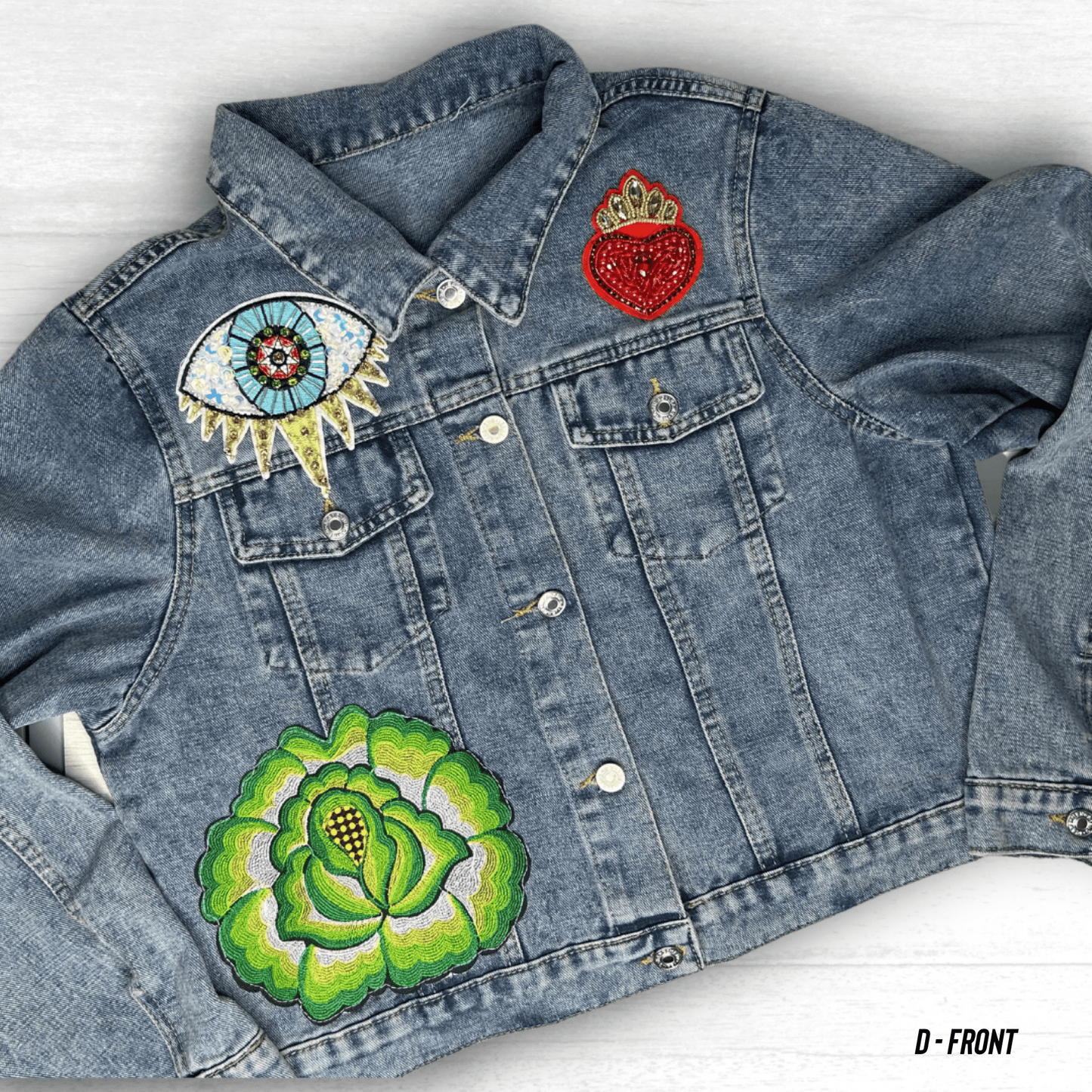 Frida Embellished Denim Jacket Frida Embellished Denim Jacket