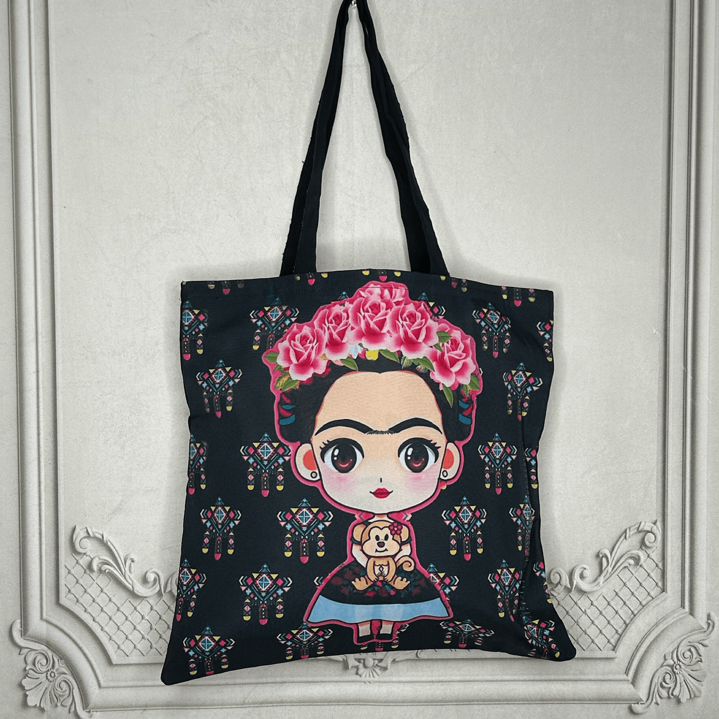 Frida Kahlo Tote - Fiesta Large