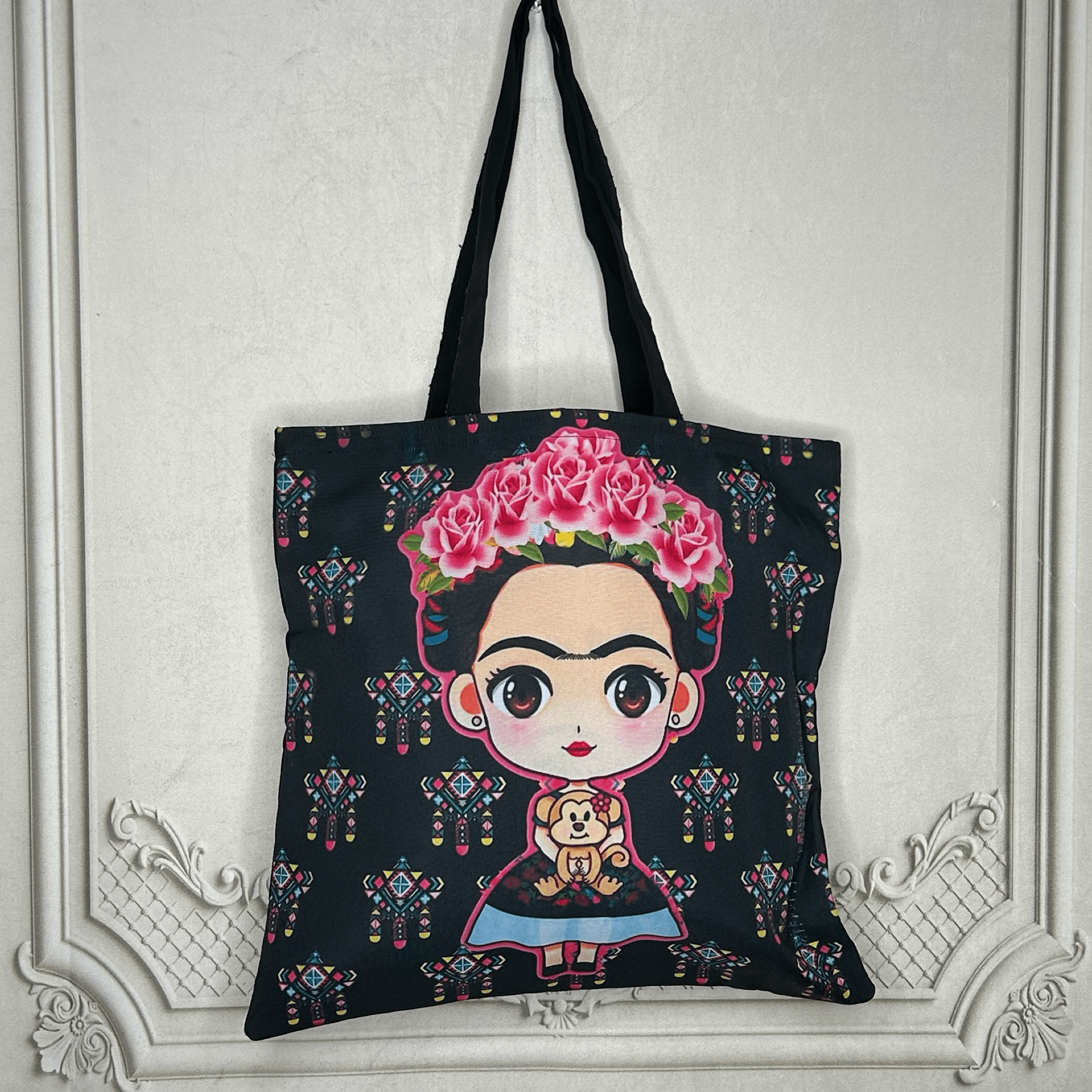 Frida Kahlo Tote - Fiesta Large