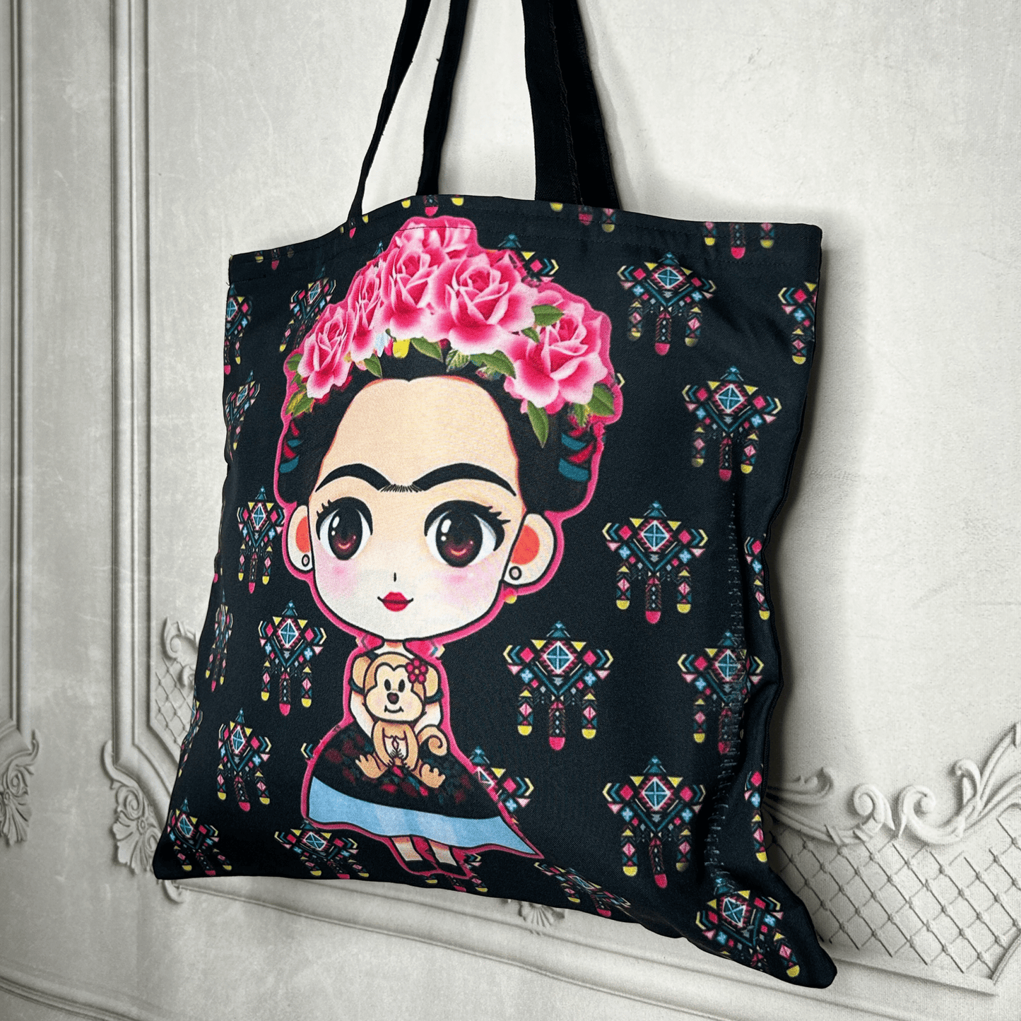 Frida Kahlo Tote - Fiesta Large