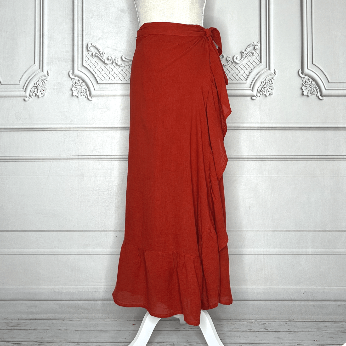 Gauze Wrap-Around Skirt