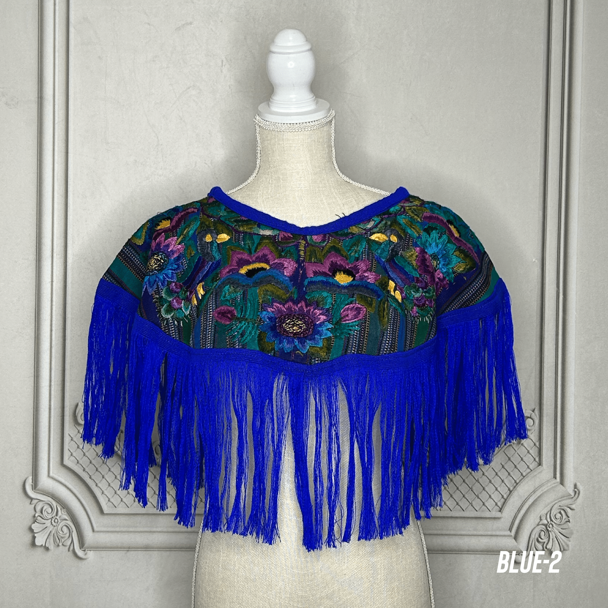 Handmade Fringed Guatemalan Cape