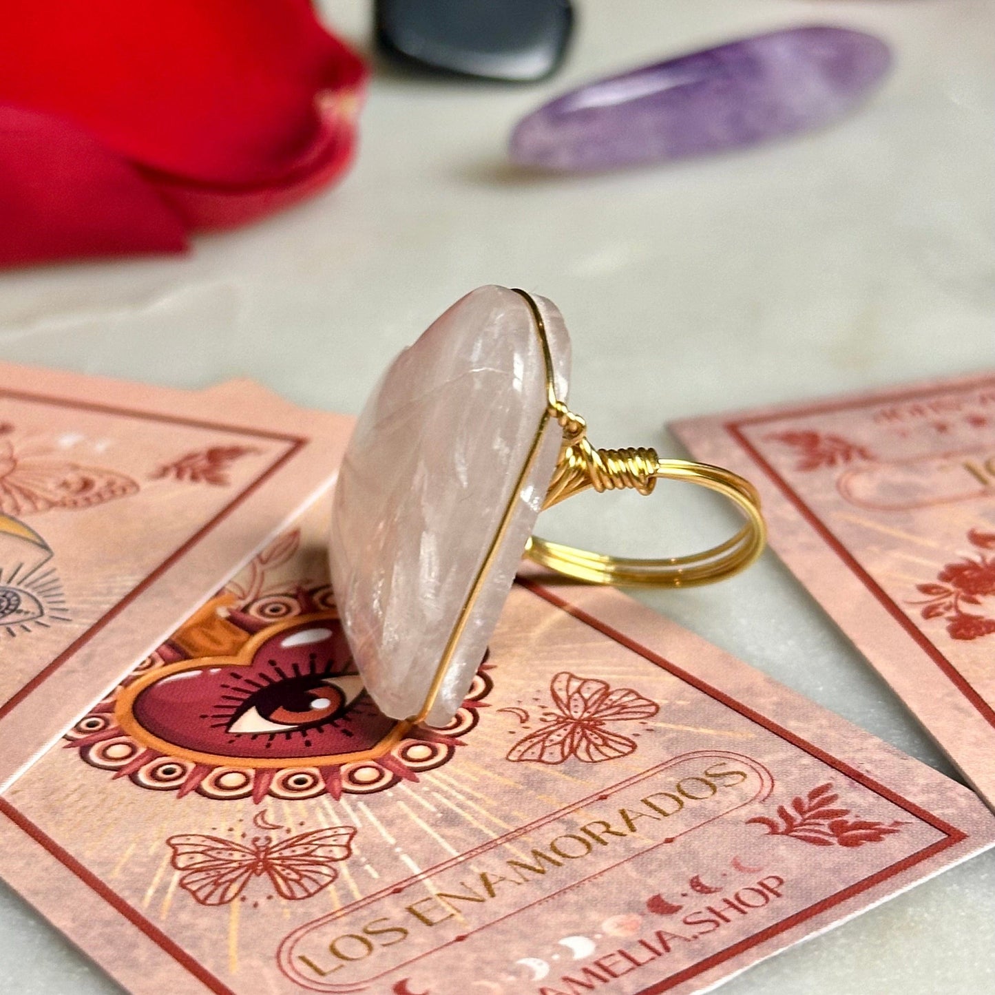 Heart Quartz Ring Heart Quartz Ring