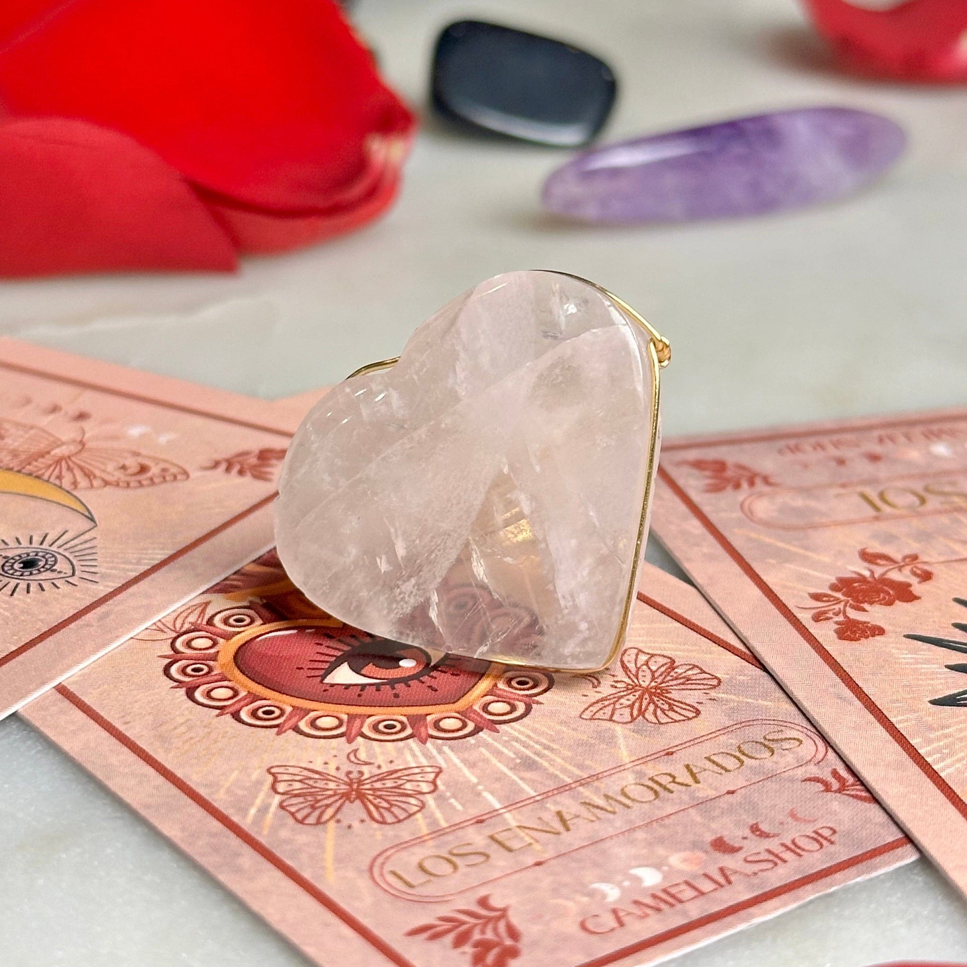 Heart Quartz Ring Heart Quartz Ring