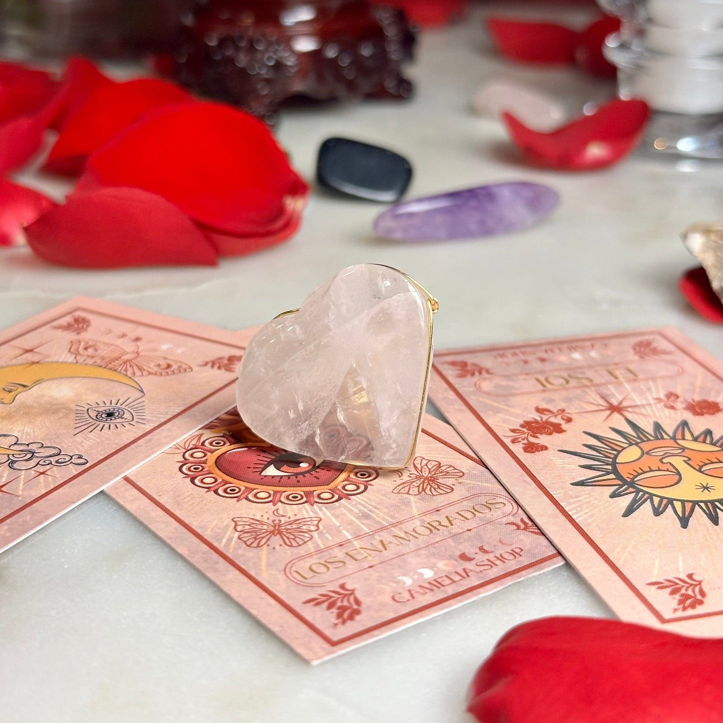 Heart Quartz Ring Heart Quartz Ring