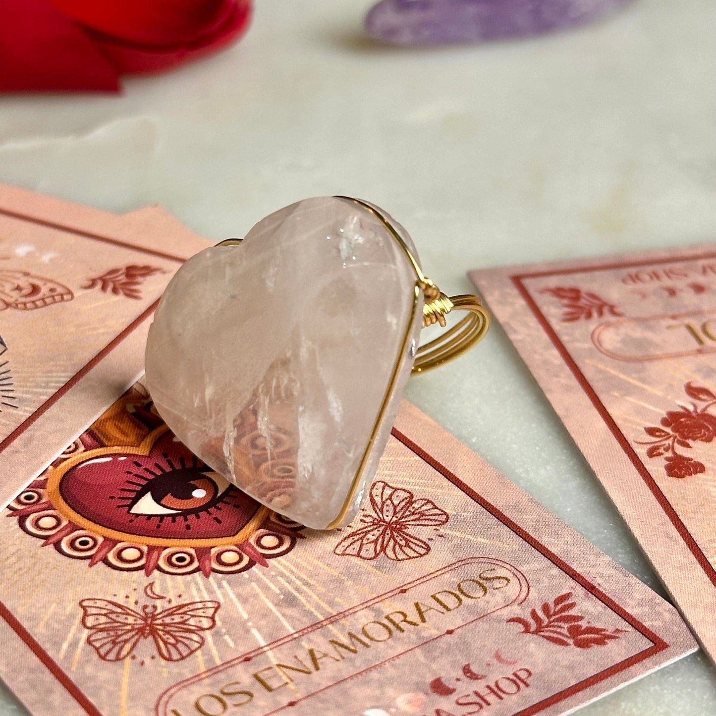 Heart Quartz Ring Heart Quartz Ring