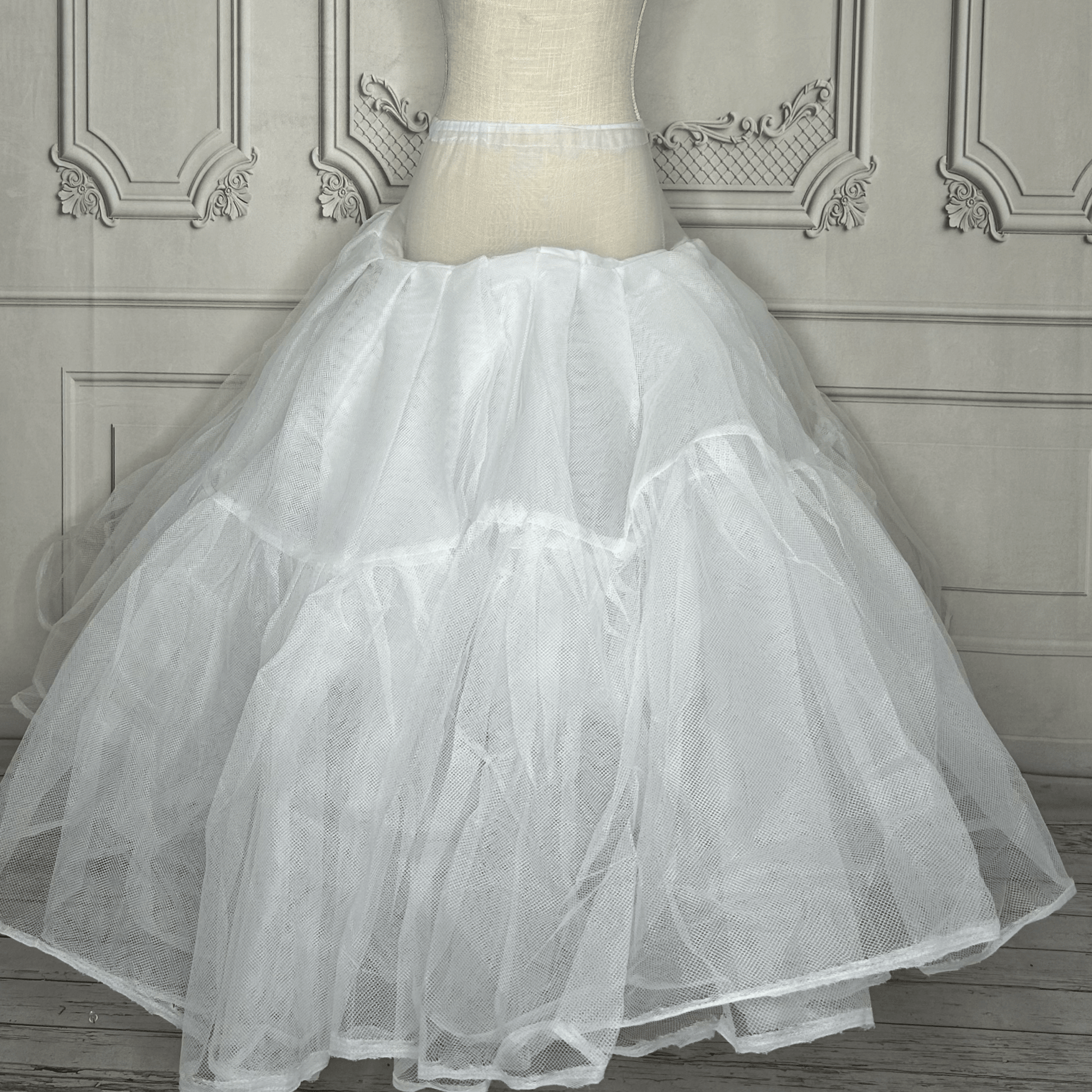 Hoopless Long Tule Petticoat