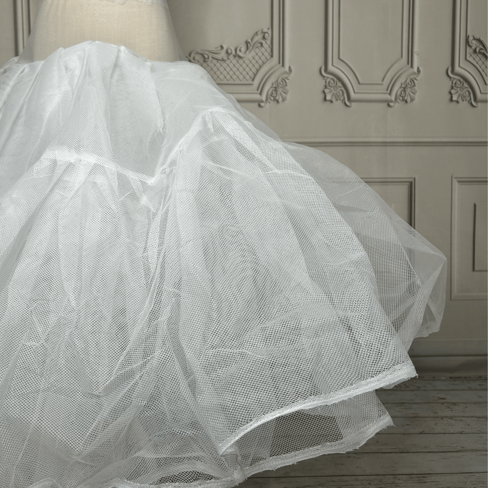 Hoopless Long Tule Petticoat