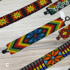 Huichol Beaded Native American Bracelet - 1 Inch