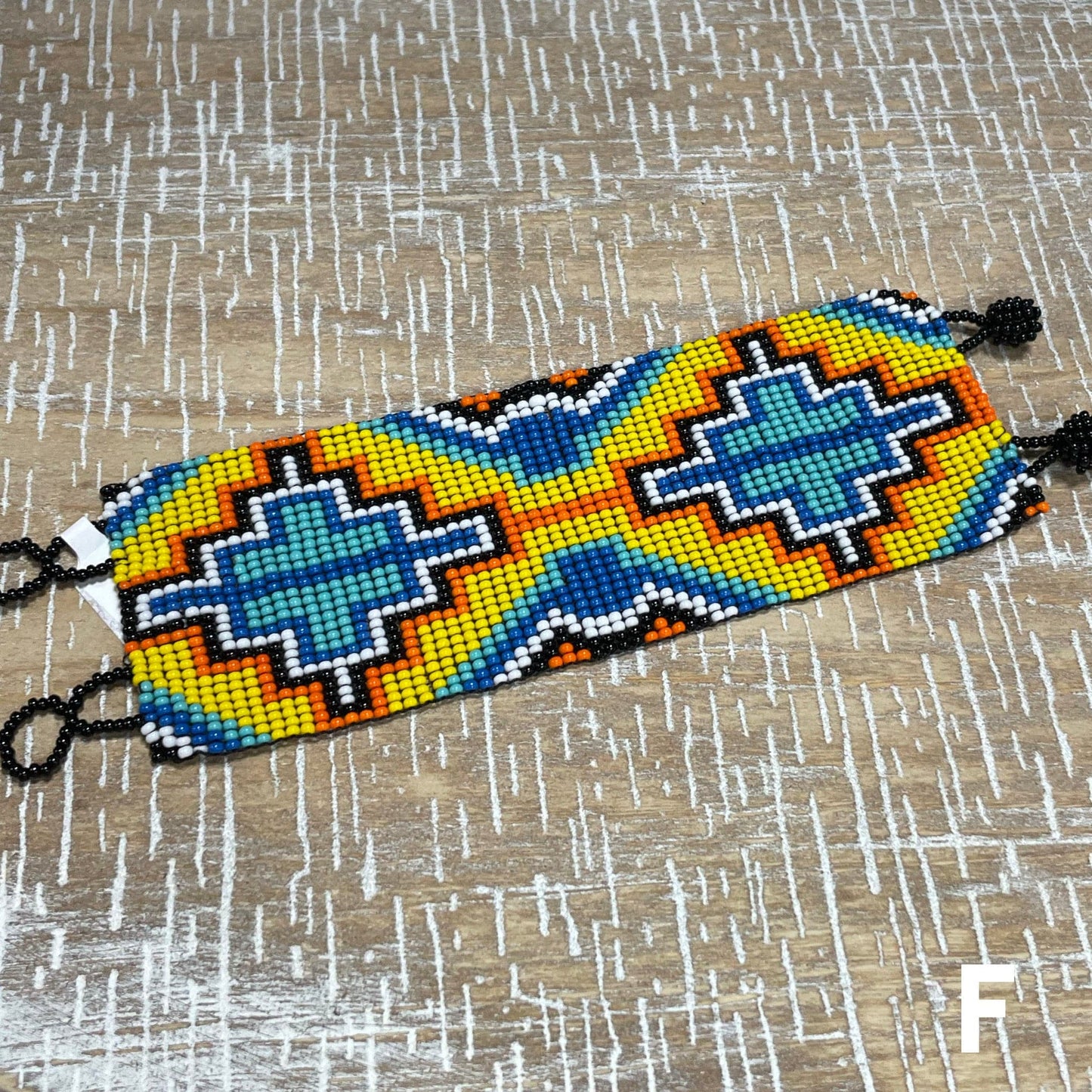 Huichol Native American Beaded  Bracelet - 2 Inches