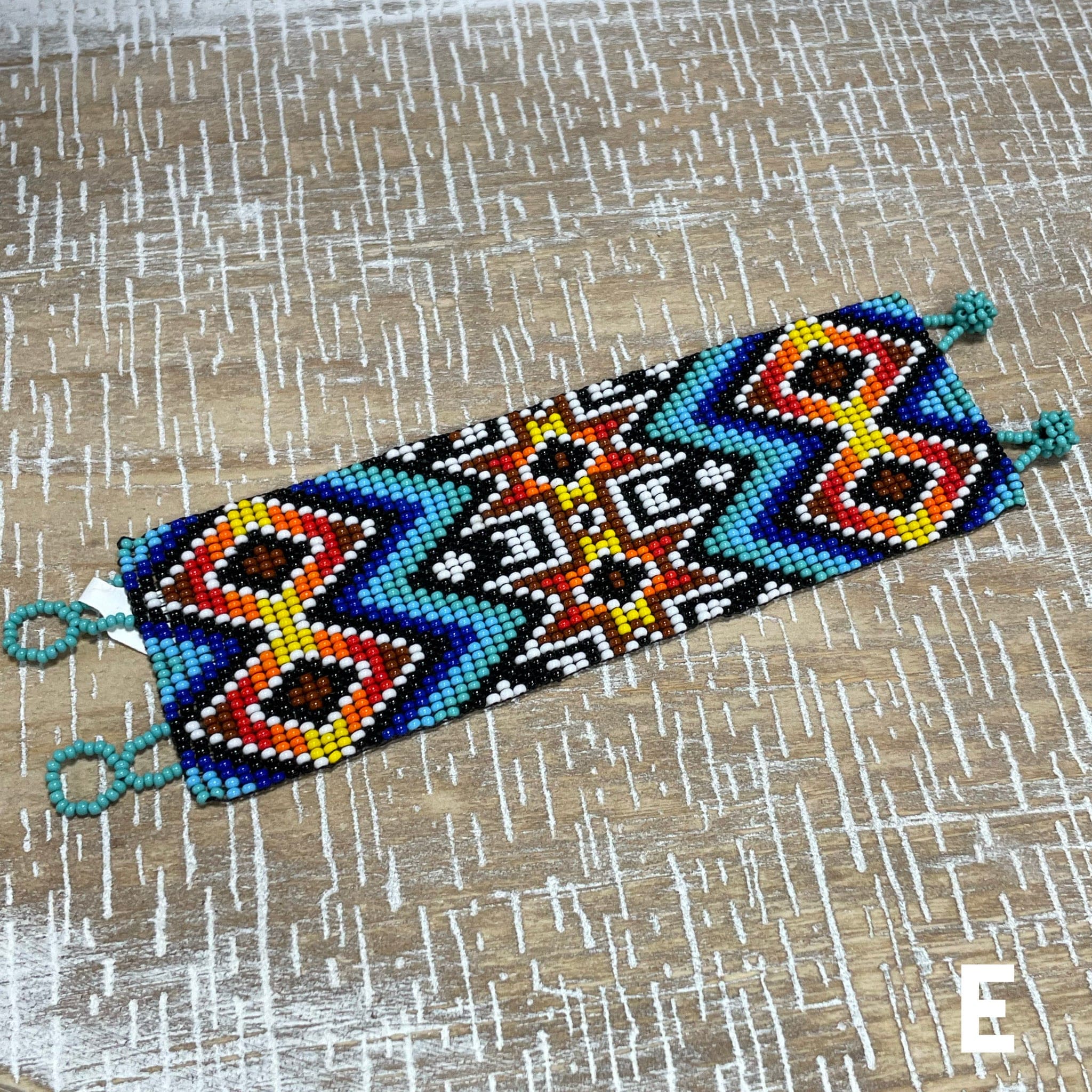 Huichol Native American Beaded  Bracelet - 2 Inches