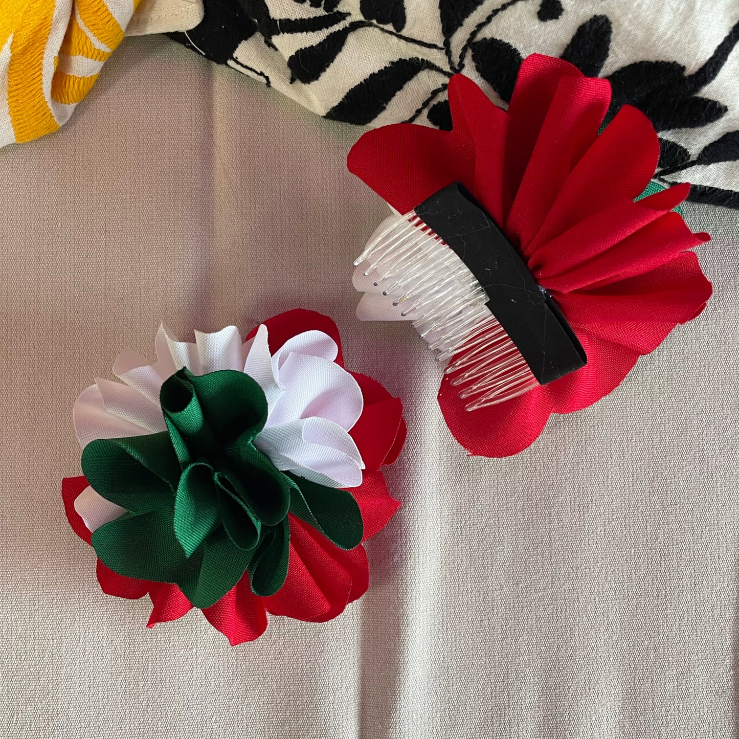 Viva Mexico Floral Comb Hairpiece - Single