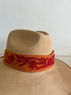 Indiana Style Fedora Hat -Tamaulipeca Leather Band Indiana Style Fedora Hat -Tamaulipeca Leather Band