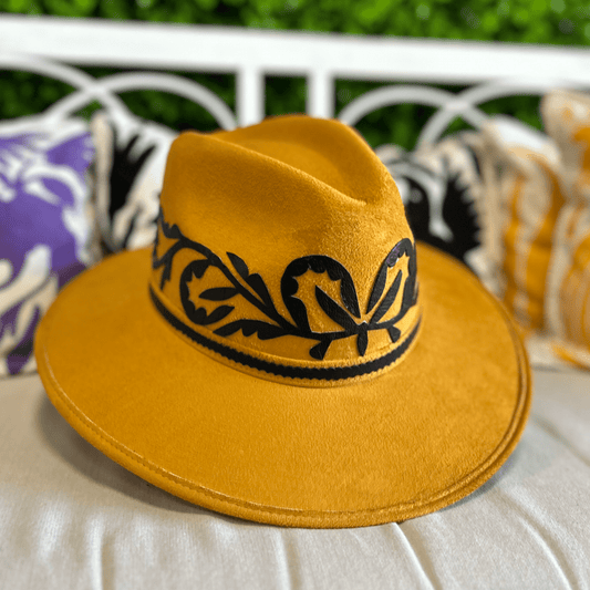 Indiana Style Fedora Hat -Tamaulipeca Leather Detail Indiana Style Fedora Hat -Tamaulipeca Leather Detail