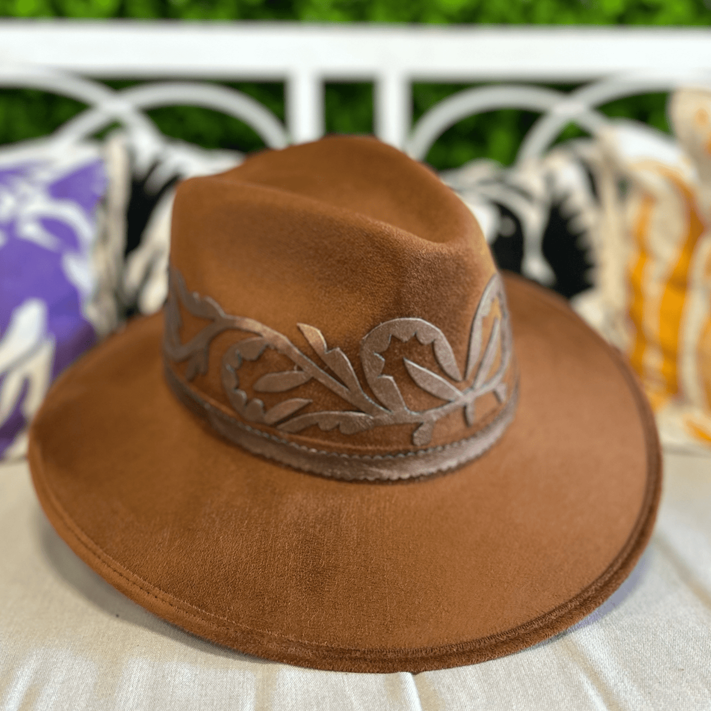 Indiana Style Fedora Hat -Tamaulipeca Leather Detail Indiana Style Fedora Hat -Tamaulipeca Leather Detail