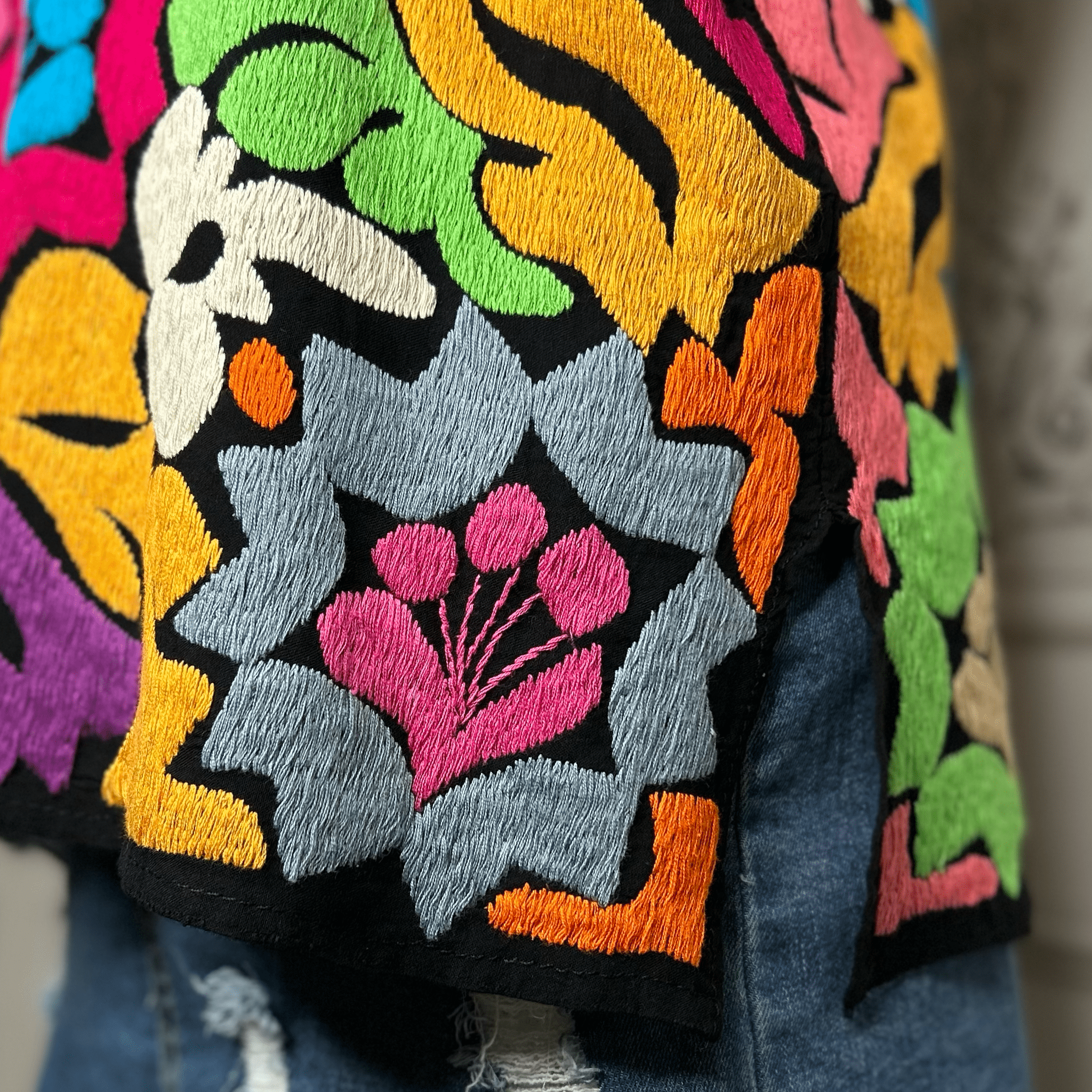 Jalapa Mexican Blouse - BK Multi Jalapa Mexican Blouse - BK Multi