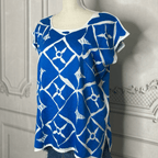 Jalapa Mexican Blouse - Blue Jalapa Mexican Blouse - Blue
