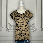 Jalapa Mexican Blouse - Gold Jalapa Mexican Blouse - Gold