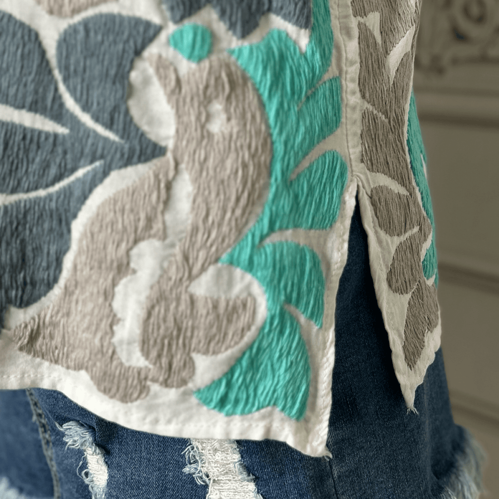 Jalapa Mexican Blouse - Mint Jalapa Mexican Blouse - Mint