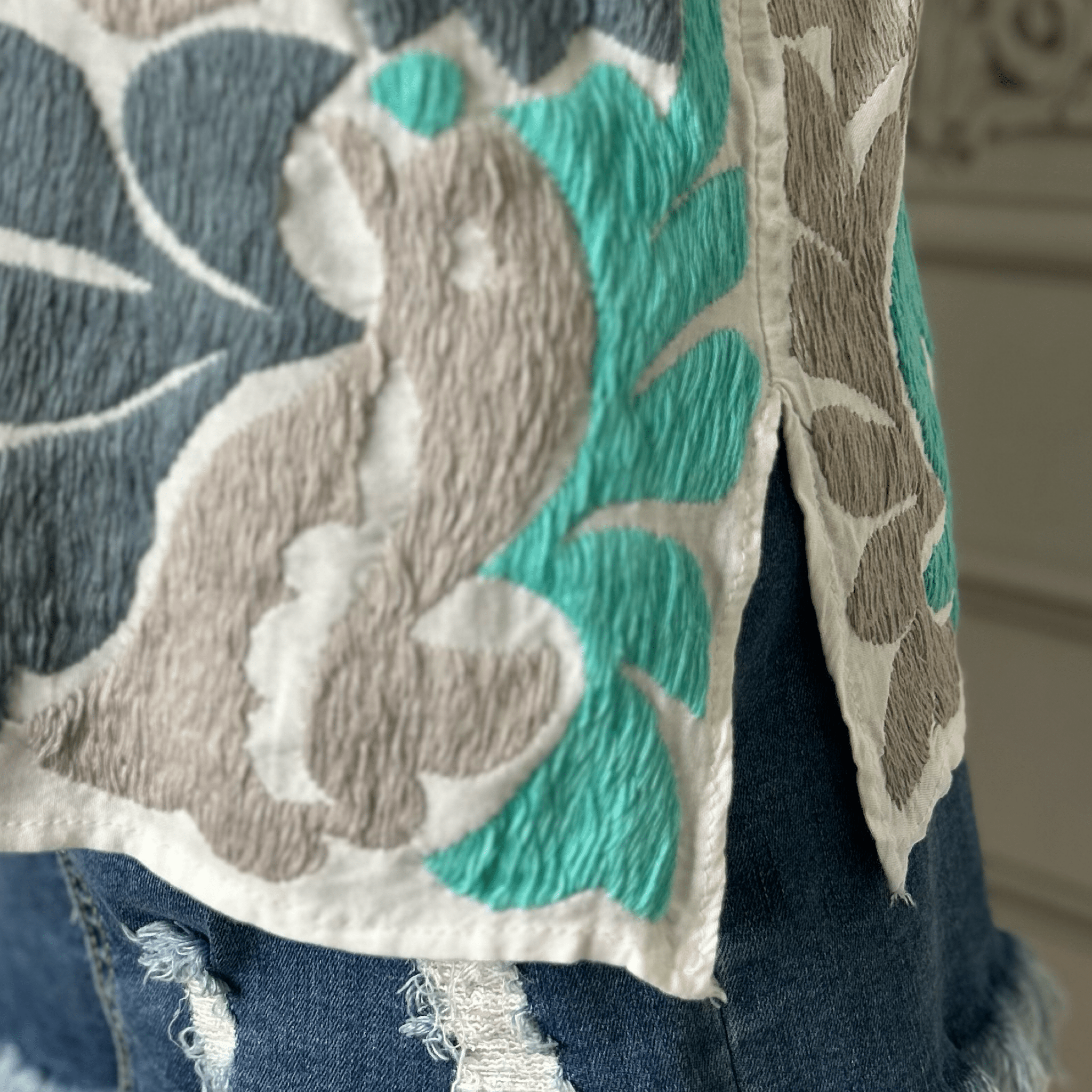 Jalapa Mexican Blouse - Mint Jalapa Mexican Blouse - Mint