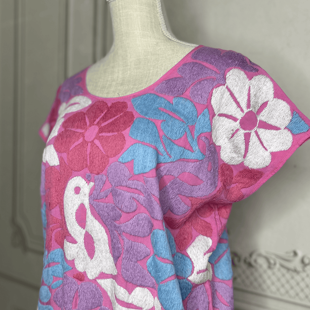 Jalapa Mexican Blouse - Pink Jalapa Mexican Blouse - Pink