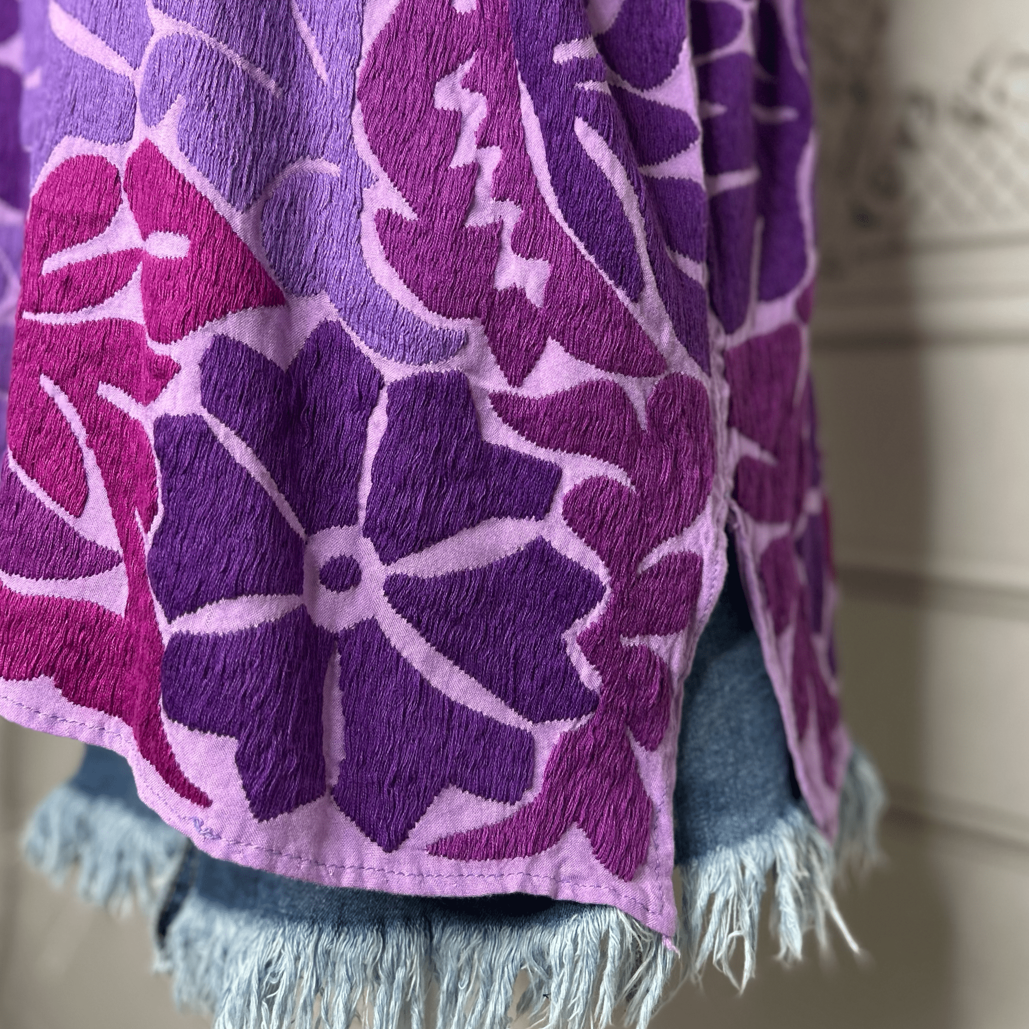 Jalapa Mexican Blouse - Purple Jalapa Mexican Blouse - Purple