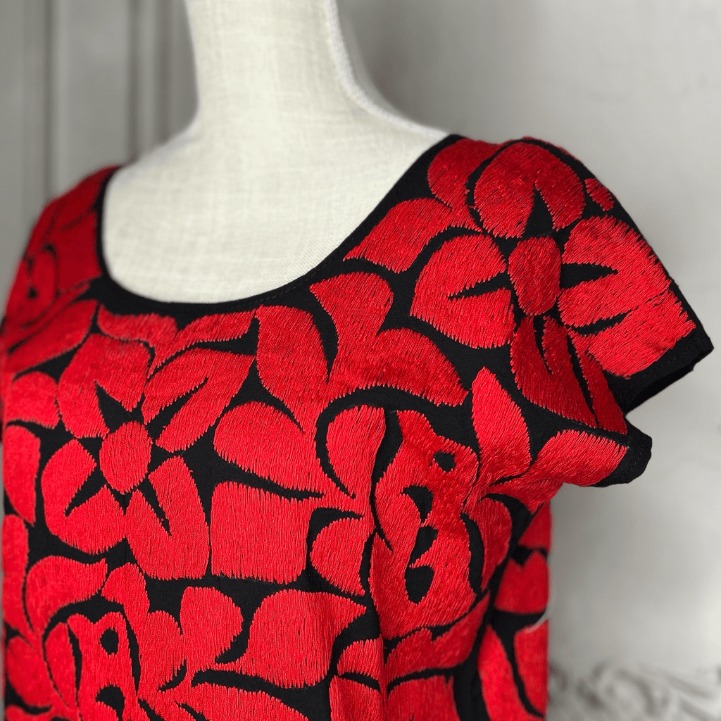 Jalapa Mexican Blouse - Red Jalapa Mexican Blouse - Red