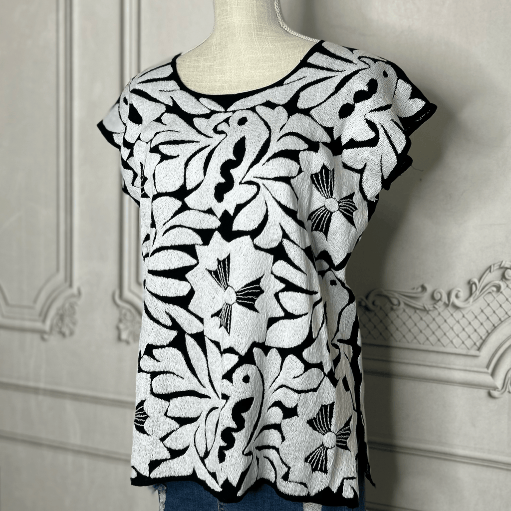 Jalapa Mexican Blouse - White Jalapa Mexican Blouse - White