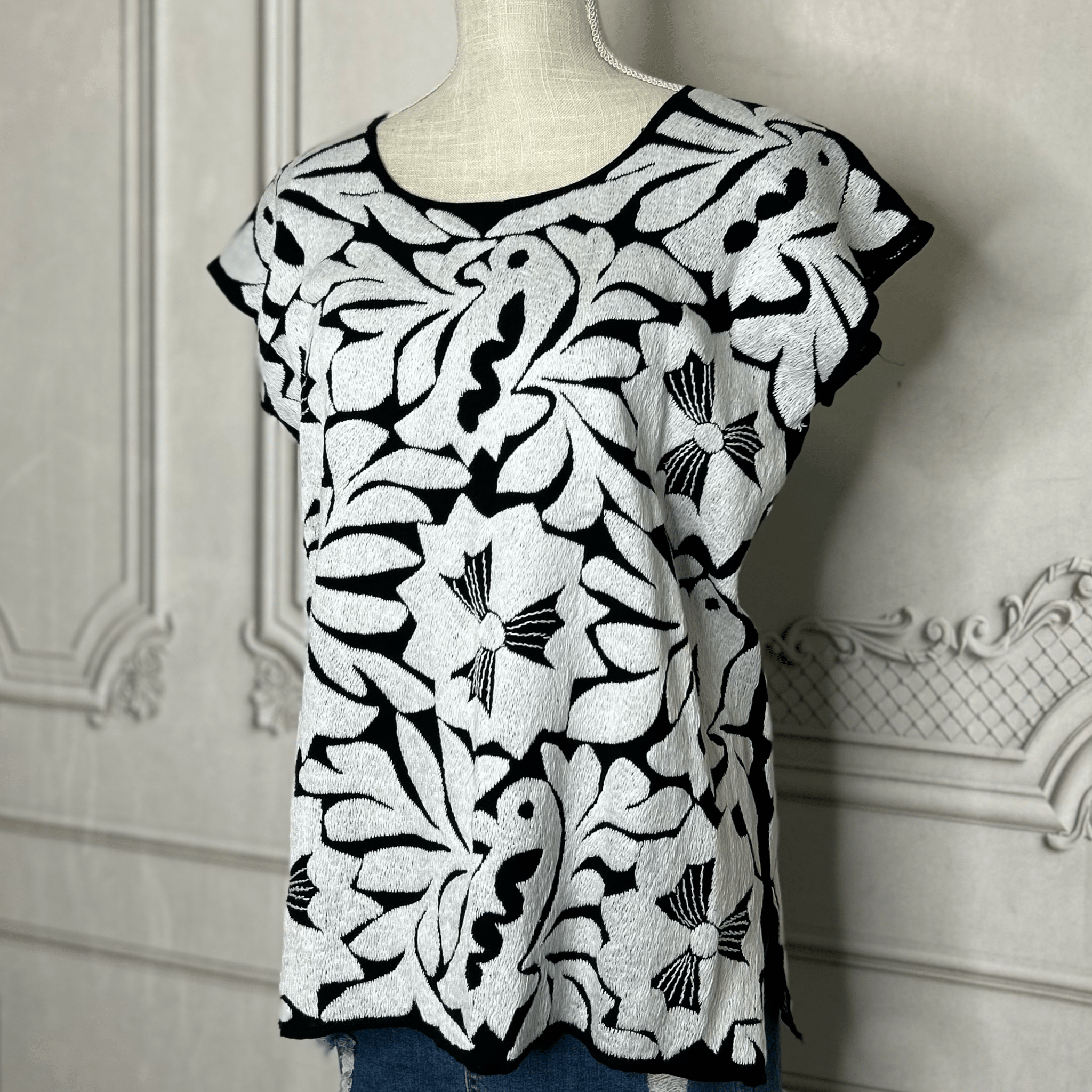 Jalapa Mexican Blouse - White Jalapa Mexican Blouse - White