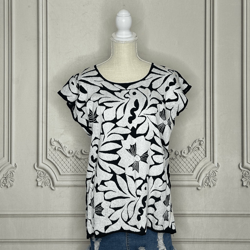 Jalapa Mexican Blouse - White Jalapa Mexican Blouse - White