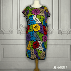 Jalapa Mexican Huipil Dress - Multi Jalapa Mexican Huipil Dress - Multi