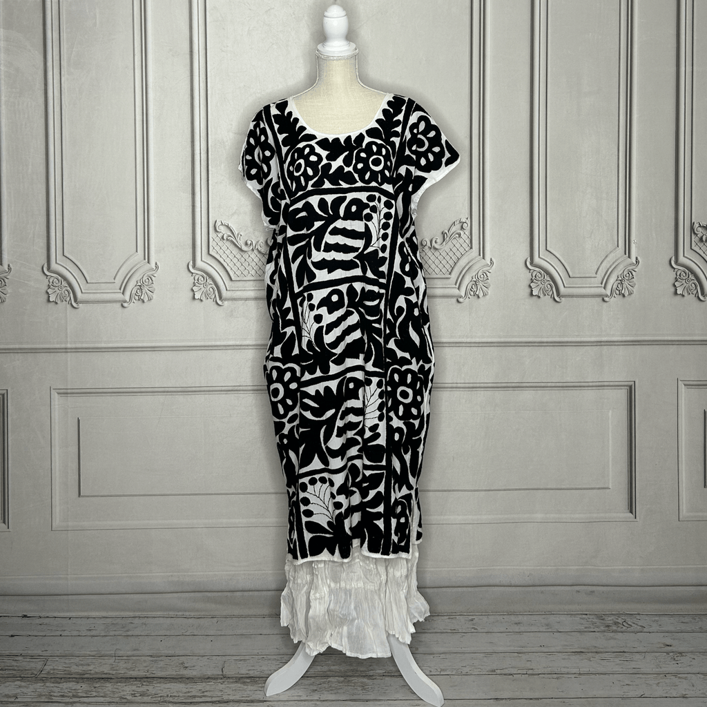 Jalapa Mexican Huipil Dress - Pina Jalapa Mexican Huipil Dress - Pina