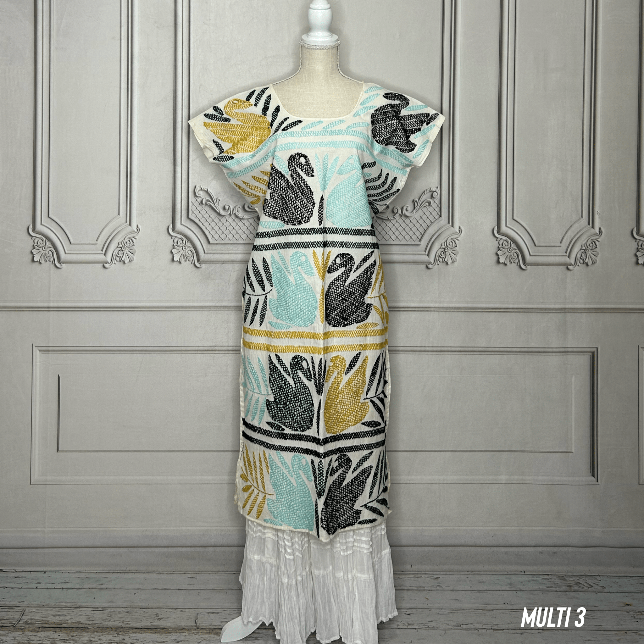 Jalapa Palmita Mexican Dress - Multi Jalapa Palmita Mexican Dress - Multi