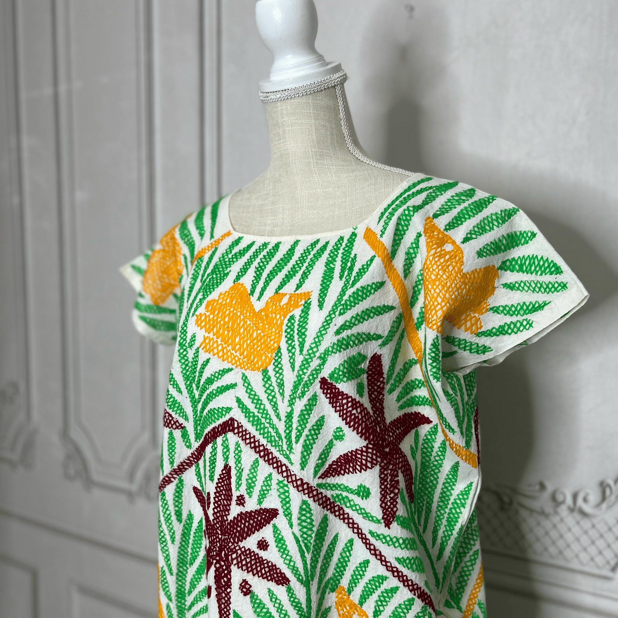 Jalapa Palmita Mexican Dress - Multi Jalapa Palmita Mexican Dress - Multi