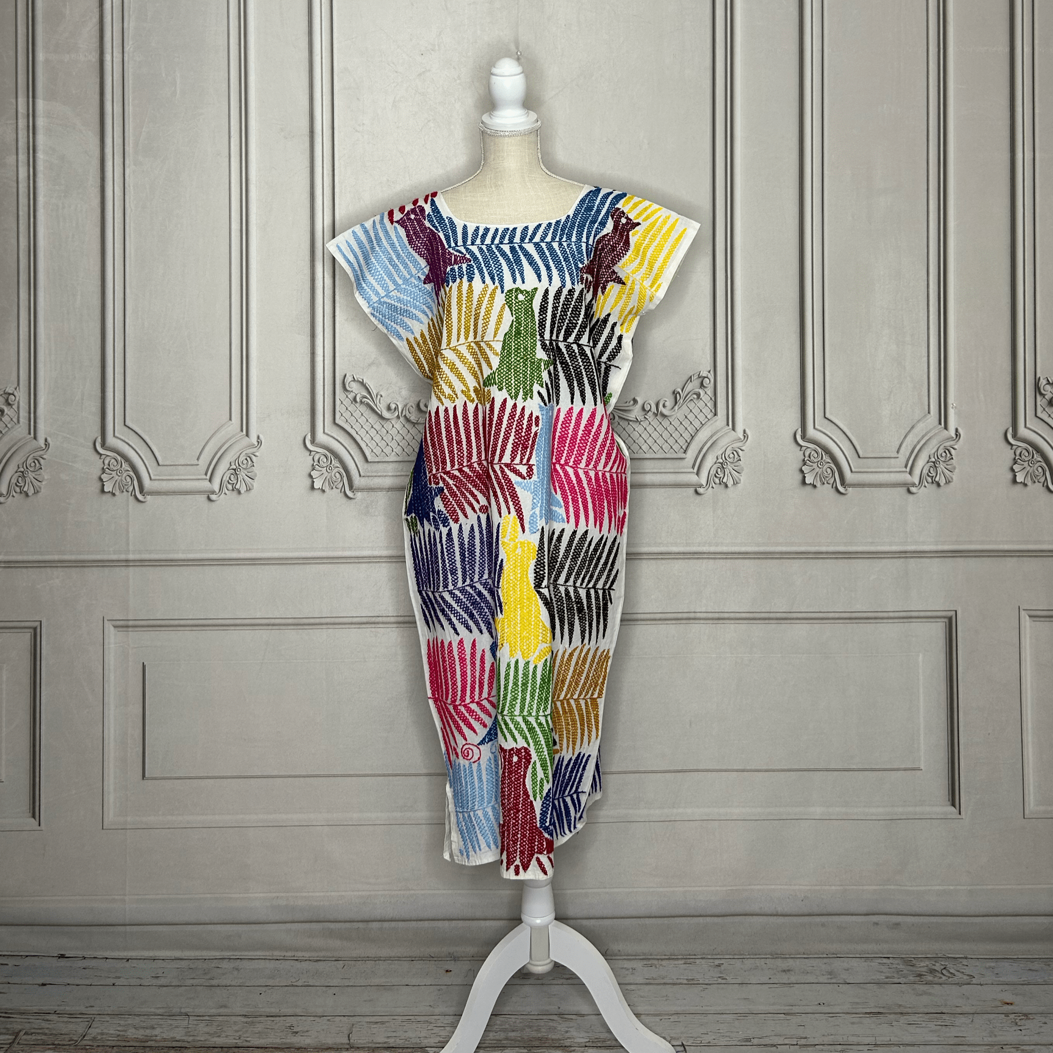 Jalapa Palmita Mexican Dress - Multi Jalapa Palmita Mexican Dress - Multi