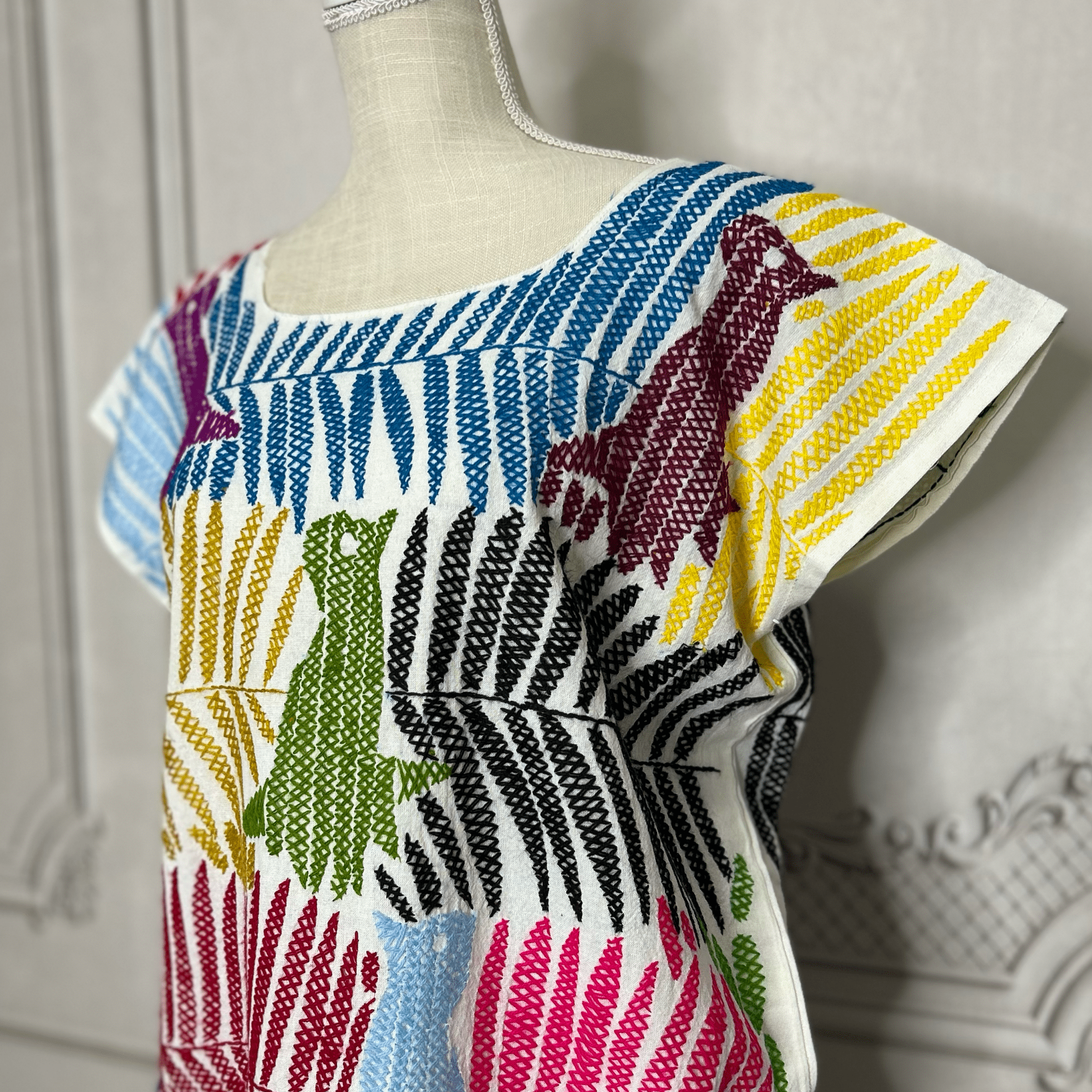 Jalapa Palmita Mexican Dress - Multi Jalapa Palmita Mexican Dress - Multi