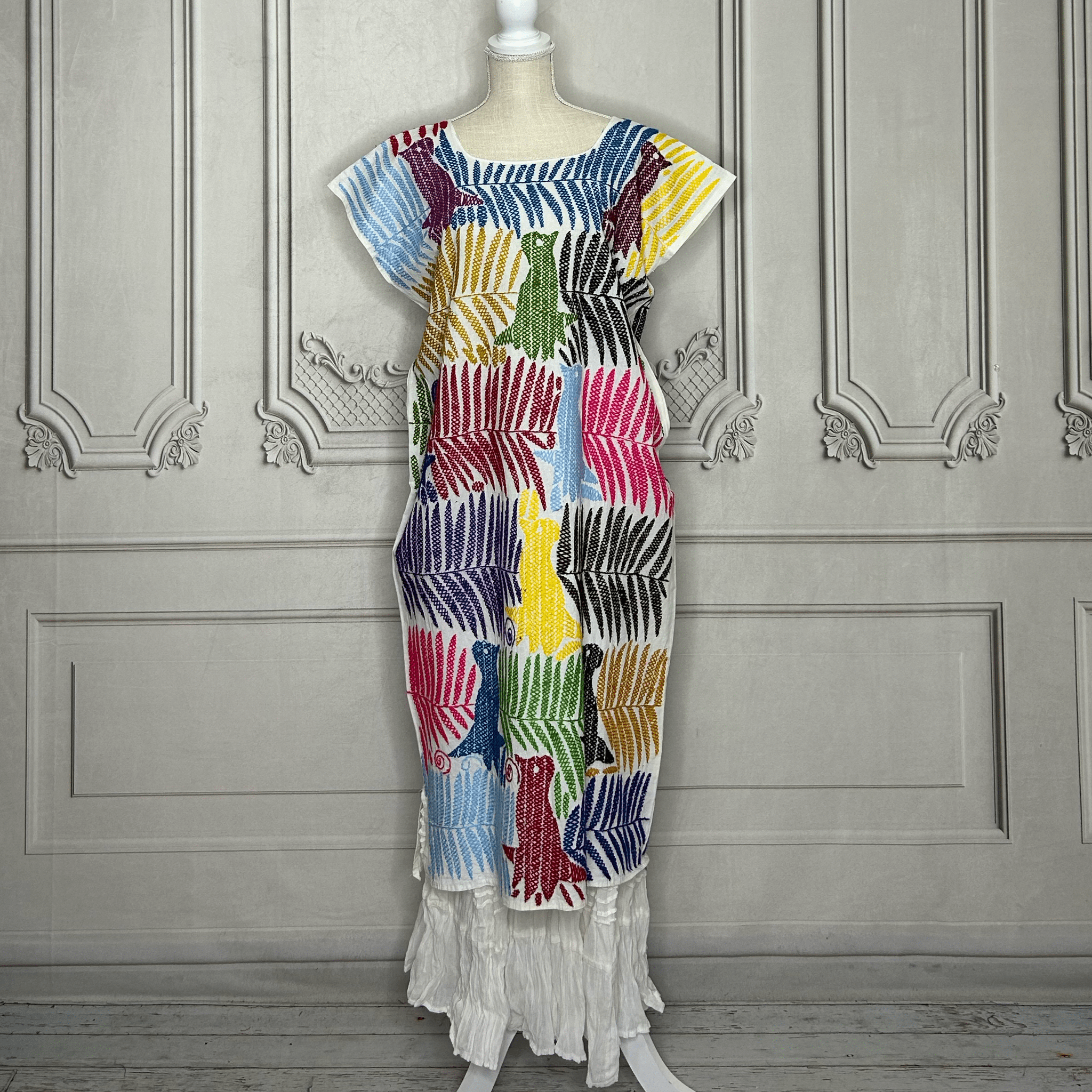 Jalapa Palmita Mexican Dress - Multi Jalapa Palmita Mexican Dress - Multi