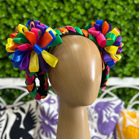 Jalisco Braided Hair Piece – Traditional Mexican Fiesta Headband Jalisco Braided Hair Piece – Traditional Mexican Fiesta Headband
