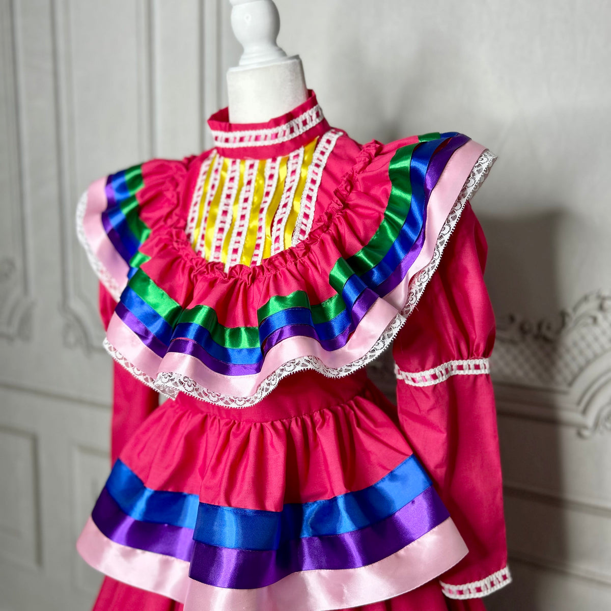 Jalisco Dress for Women - PINK - 3/4 Sleeve Jalisco Dress for Women - PINK - 3/4 Sleeve