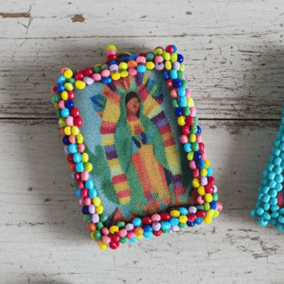 Lady of Guadalupe Charm - Escapulario - Large Virgencita Charm Escapulario | Handmade in Mexico | Camelia