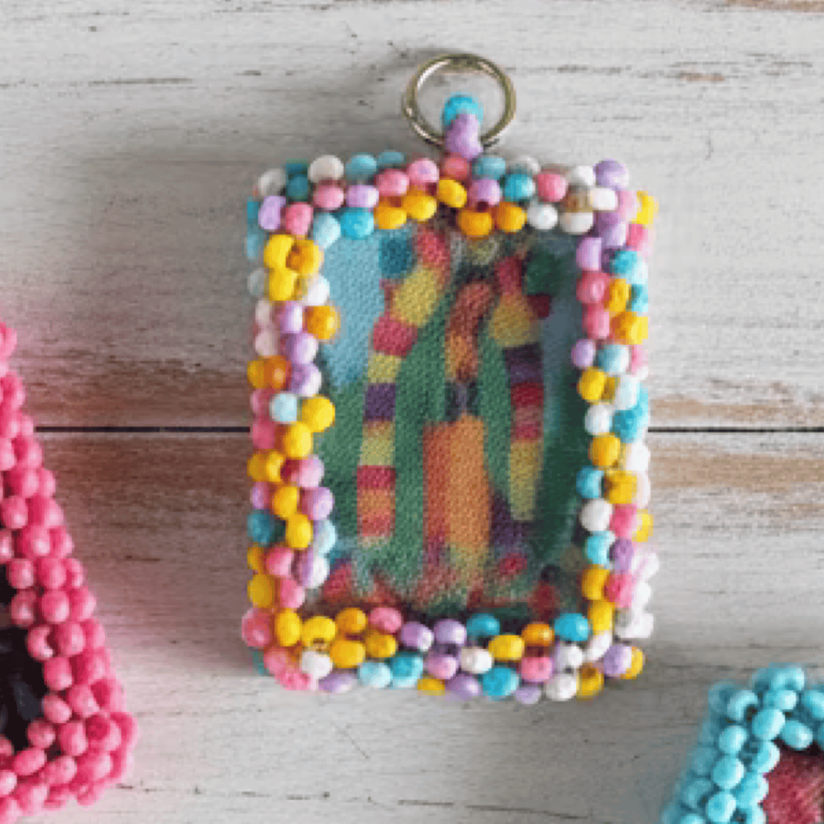 Lady of Guadalupe Charm - Escapulario - Small Virgencita Charm Escapulario | Handmade in Mexico | Camelia